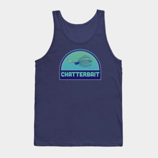 Chatterbait Fishing Tacklebox Label Tank Top